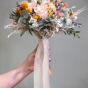 Descubre la belleza y durabilidad de los ramos de novia con flores preservadas.
